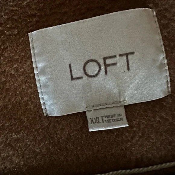 LOFT Women Double Breasted Tan Coat Jacket Size XXL - Picture 9 of 16